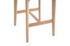 Chaise de bar KAYA Chêne naturel et Beige – chêne massif | TIKAYLA
