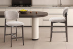 Chaise de bar KAYA Chêne fumé et Sable – chêne massif | TIKAYLA