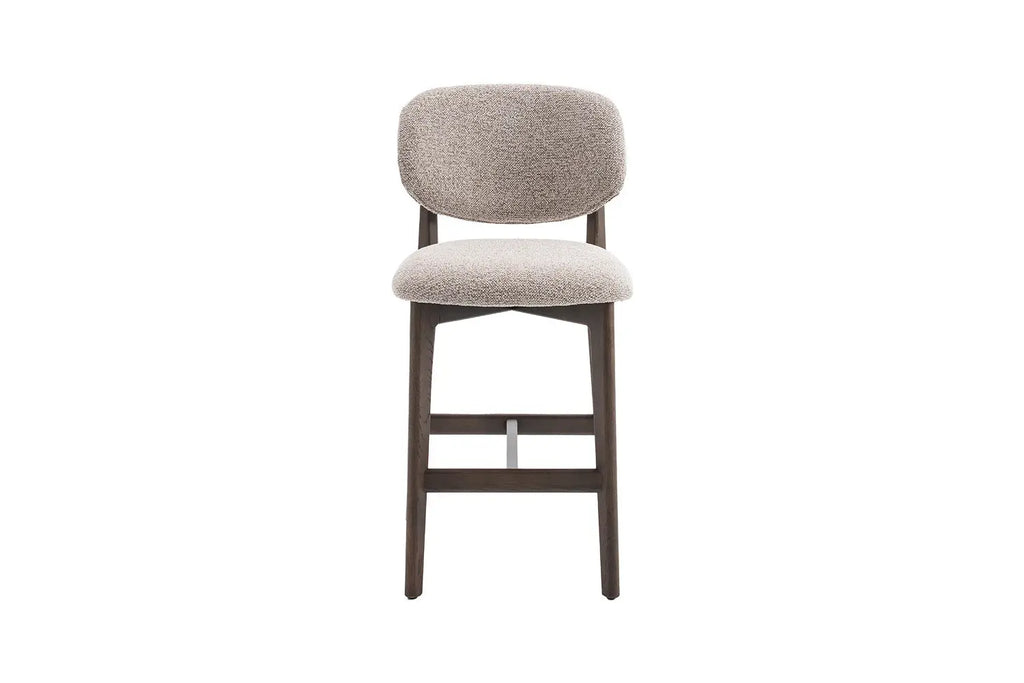 Chaise de bar KAYA Chêne fumé et Sable – chêne massif | TIKAYLA