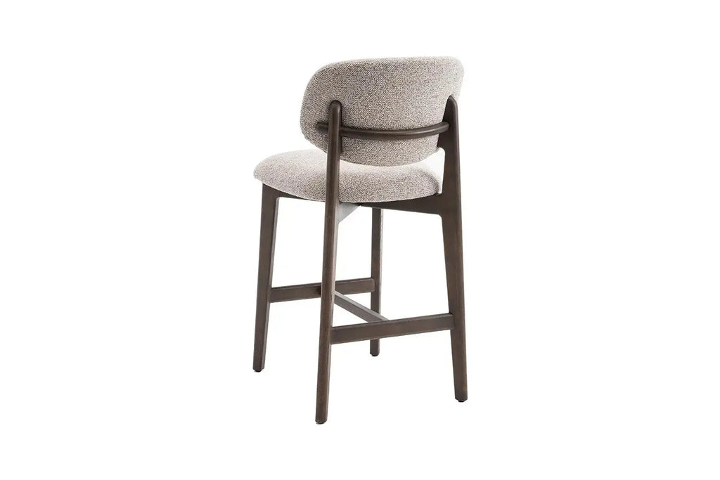 Chaise de bar KAYA Chêne fumé et Sable – chêne massif | TIKAYLA