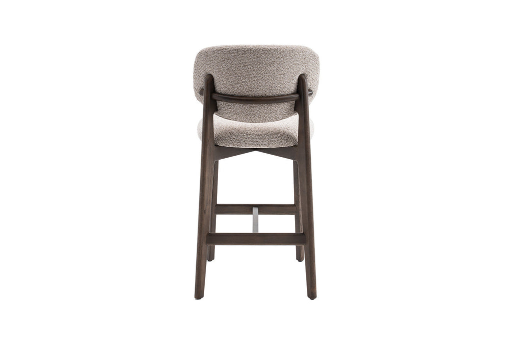 Chaise de bar KAYA Chêne fumé et Sable – chêne massif | TIKAYLA