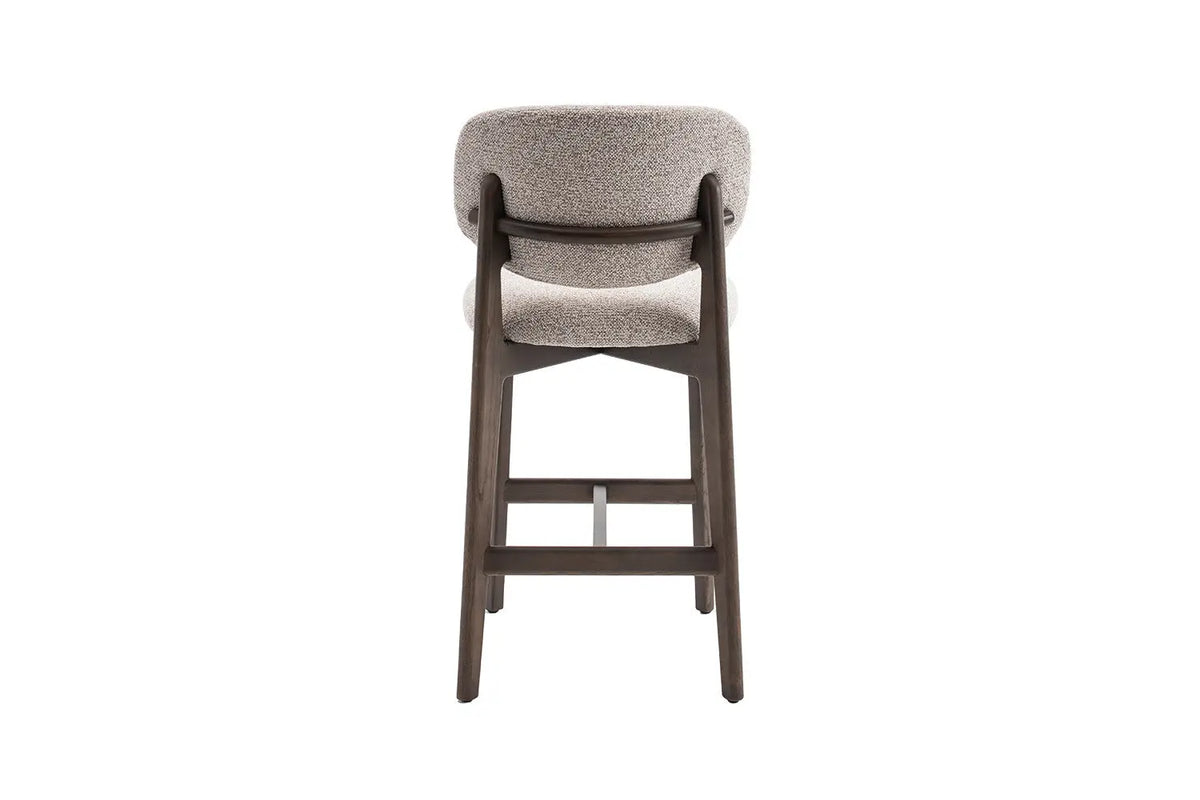 Chaise de bar KAYA Chêne fumé et Sable – chêne massif | TIKAYLA