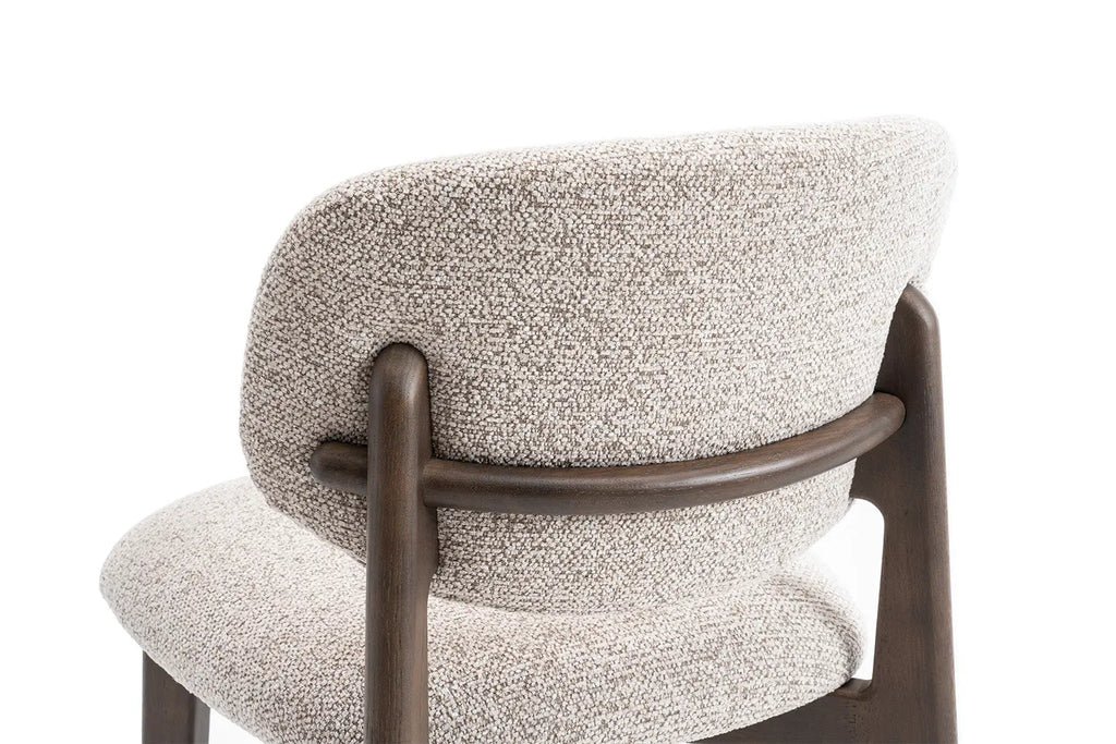 Chaise de bar KAYA Chêne fumé et Sable – chêne massif | TIKAYLA
