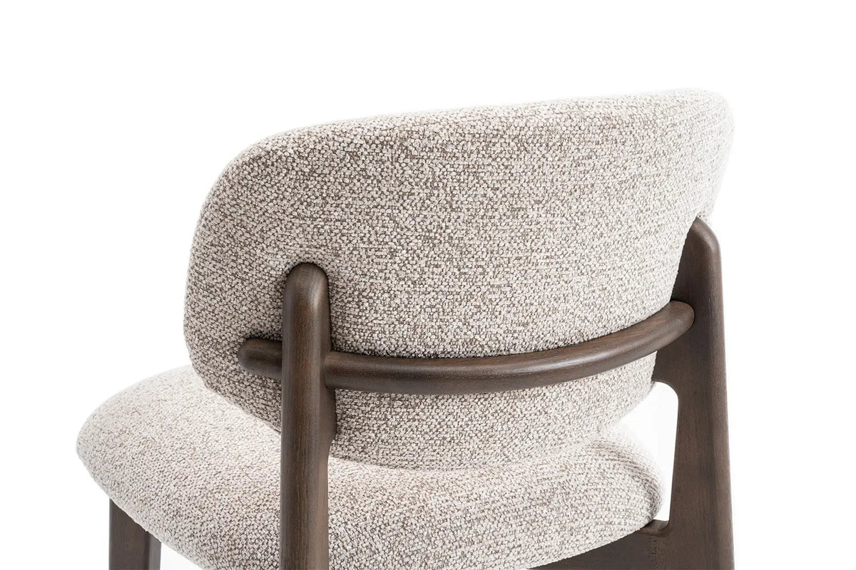 Chaise de bar KAYA Chêne fumé et Sable – chêne massif | TIKAYLA