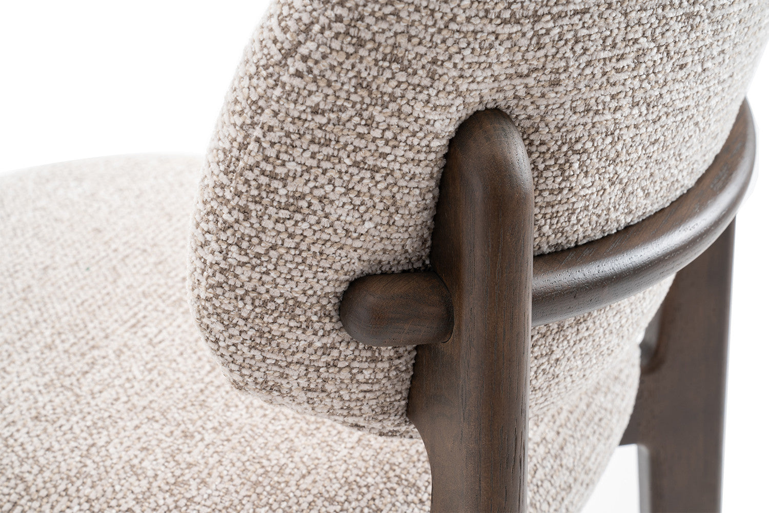 Chaise de bar KAYA Chêne fumé et Sable – chêne massif | TIKAYLA