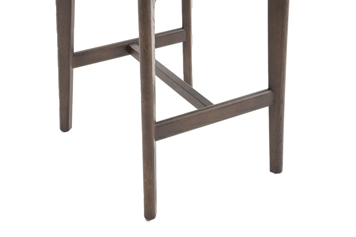 Chaise de bar KAYA Chêne fumé et Sable – chêne massif | TIKAYLA