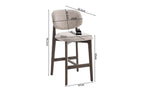 Chaise de bar KAYA Chêne fumé et Sable – chêne massif | TIKAYLA