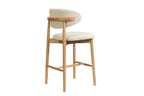 Chaise de bar KAYLA beige frêne naturel – 50 x 56 cm | TIKAYLA