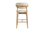 Chaise de bar KAYLA beige frêne naturel – 50 x 56 cm | TIKAYLA