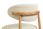 Chaise de bar KAYLA beige frêne naturel – 50 x 56 cm | TIKAYLA