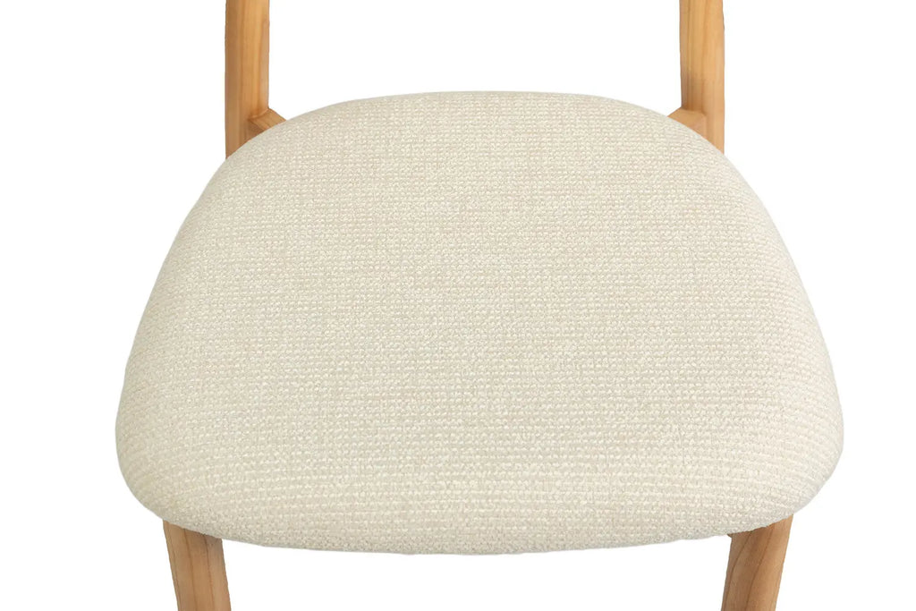 Chaise de bar KAYLA beige frêne naturel – 50 x 56 cm | TIKAYLA