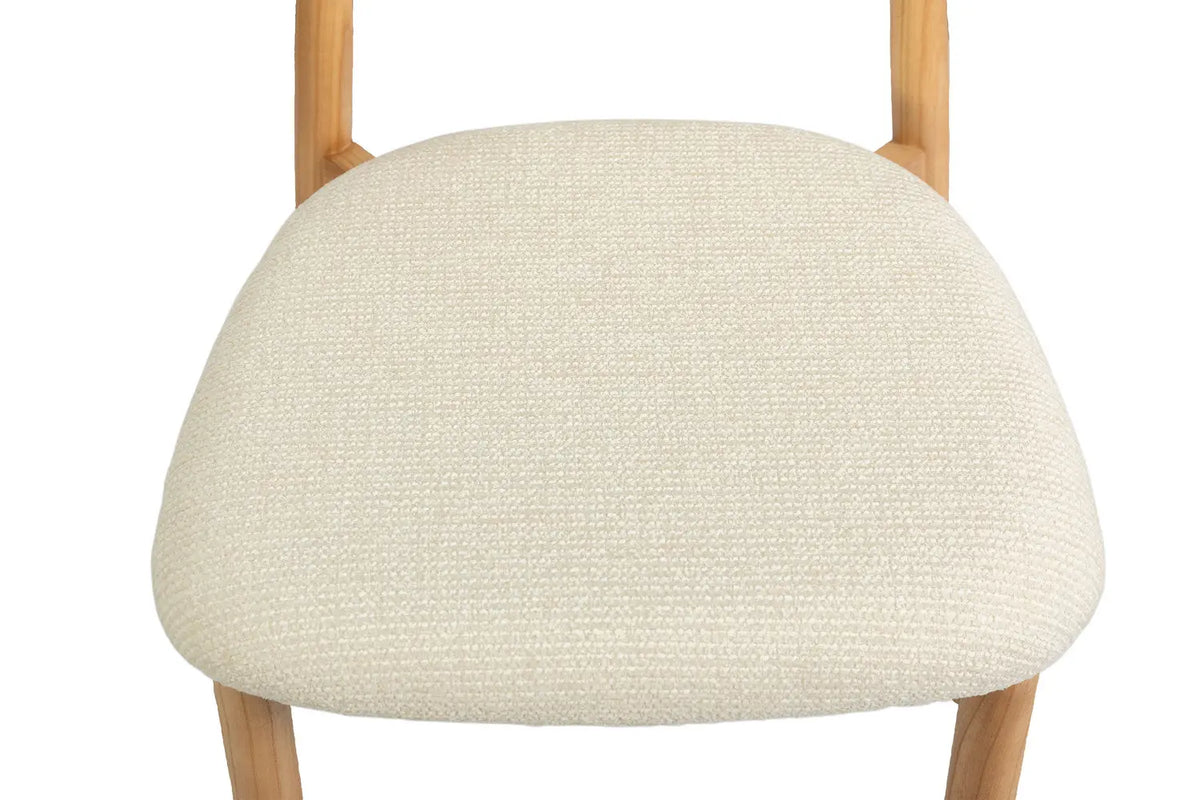 Chaise de bar KAYLA beige frêne naturel – 50 x 56 cm | TIKAYLA