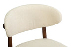 Chaise de bar KAYLA beige frêne et noyer – 50 x 56 cm | TIKAYLA