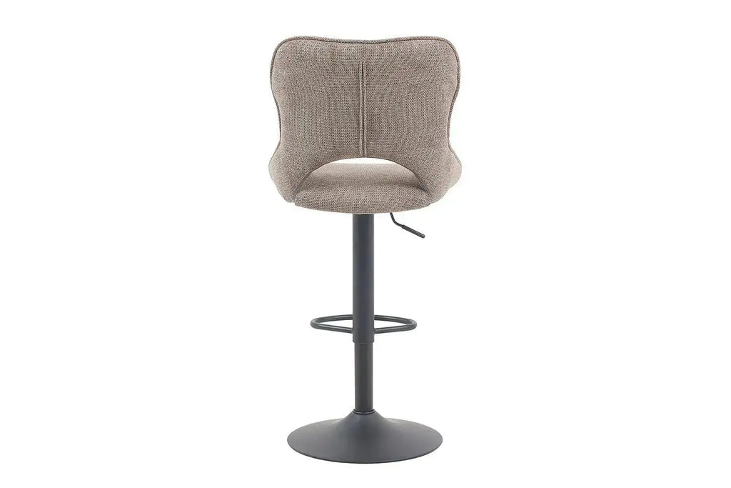 Chaise de bar pivotante MORY en tissu poivre – 51 x 53 cm | TIKAYLA