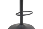 Chaise de bar pivotante SABA en tissu gris – 50 x 60 cm | TIKAYLA