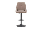 Chaise de bar pivotante SABA en tissu sable – 50 x 60 cm | TIKAYLA