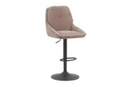 Chaise de bar pivotante SABA en tissu sable – 50 x 60 cm | TIKAYLA