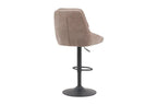 Chaise de bar pivotante SABA en tissu sable – 50 x 60 cm | TIKAYLA
