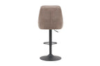 Chaise de bar pivotante SABA en tissu sable – 50 x 60 cm | TIKAYLA
