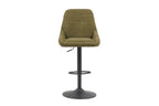 Chaise de bar pivotante SABA en tissu vert – 50 x 60 cm | TIKAYLA