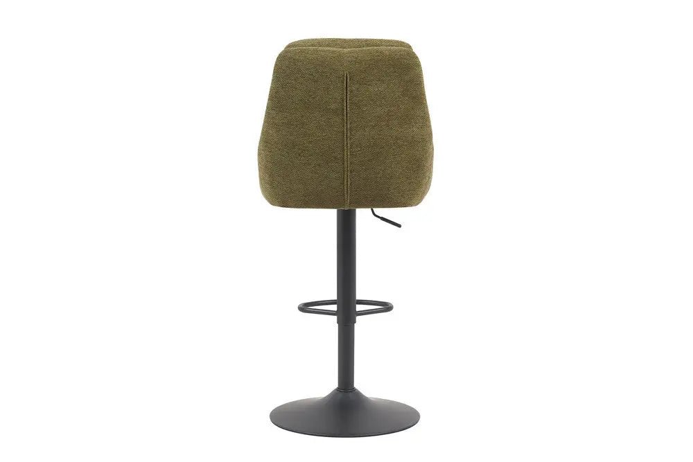 Chaise de bar pivotante SABA en tissu vert – 50 x 60 cm | TIKAYLA