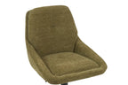 Chaise de bar pivotante SABA en tissu vert – 50 x 60 cm | TIKAYLA