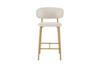 Chaise de bar COYA Naturel et Beige – 51 x 50 cm | TIKAYLA