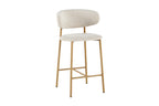Chaise de bar COYA Naturel et Beige – 51 x 50 cm | TIKAYLA