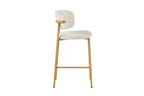 Chaise de bar COYA Naturel et Beige – 51 x 50 cm | TIKAYLA