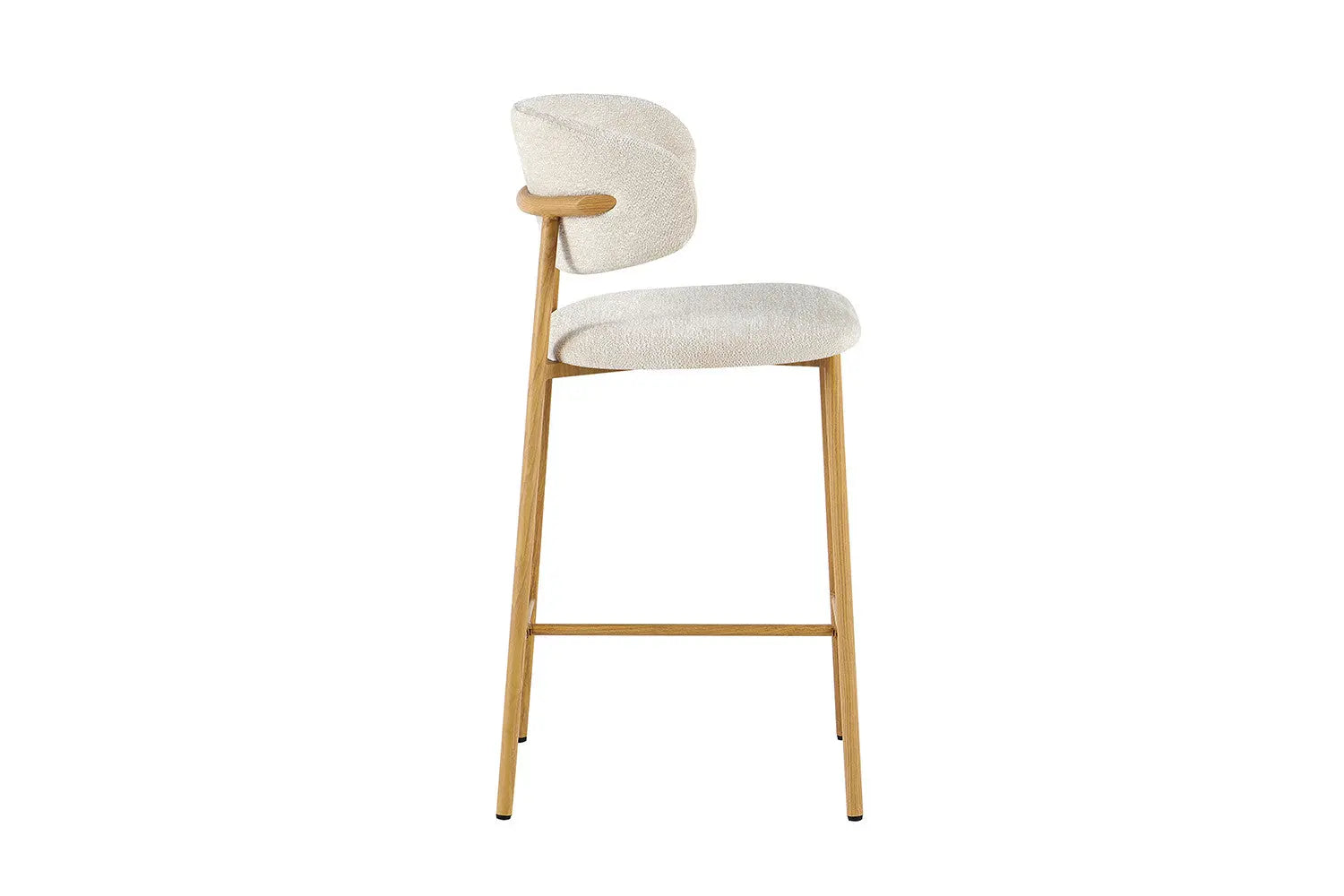 Chaise de bar COYA Naturel et Beige – 51 x 50 cm | TIKAYLA