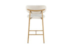 Chaise de bar COYA Naturel et Beige – 51 x 50 cm | TIKAYLA