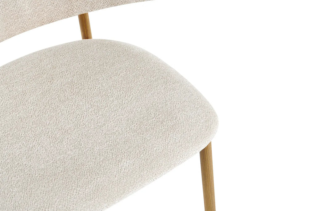 Chaise de bar COYA Naturel et Beige – 51 x 50 cm | TIKAYLA