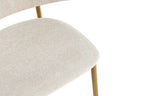 Chaise de bar COYA Naturel et Beige – 51 x 50 cm | TIKAYLA