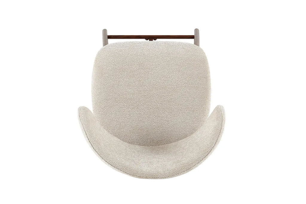 Chaise de bar COYA Noyer et Beige – 51 x 50 cm | TIKAYLA