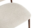 Chaise de bar COYA Noyer et Beige – 51 x 50 cm | TIKAYLA