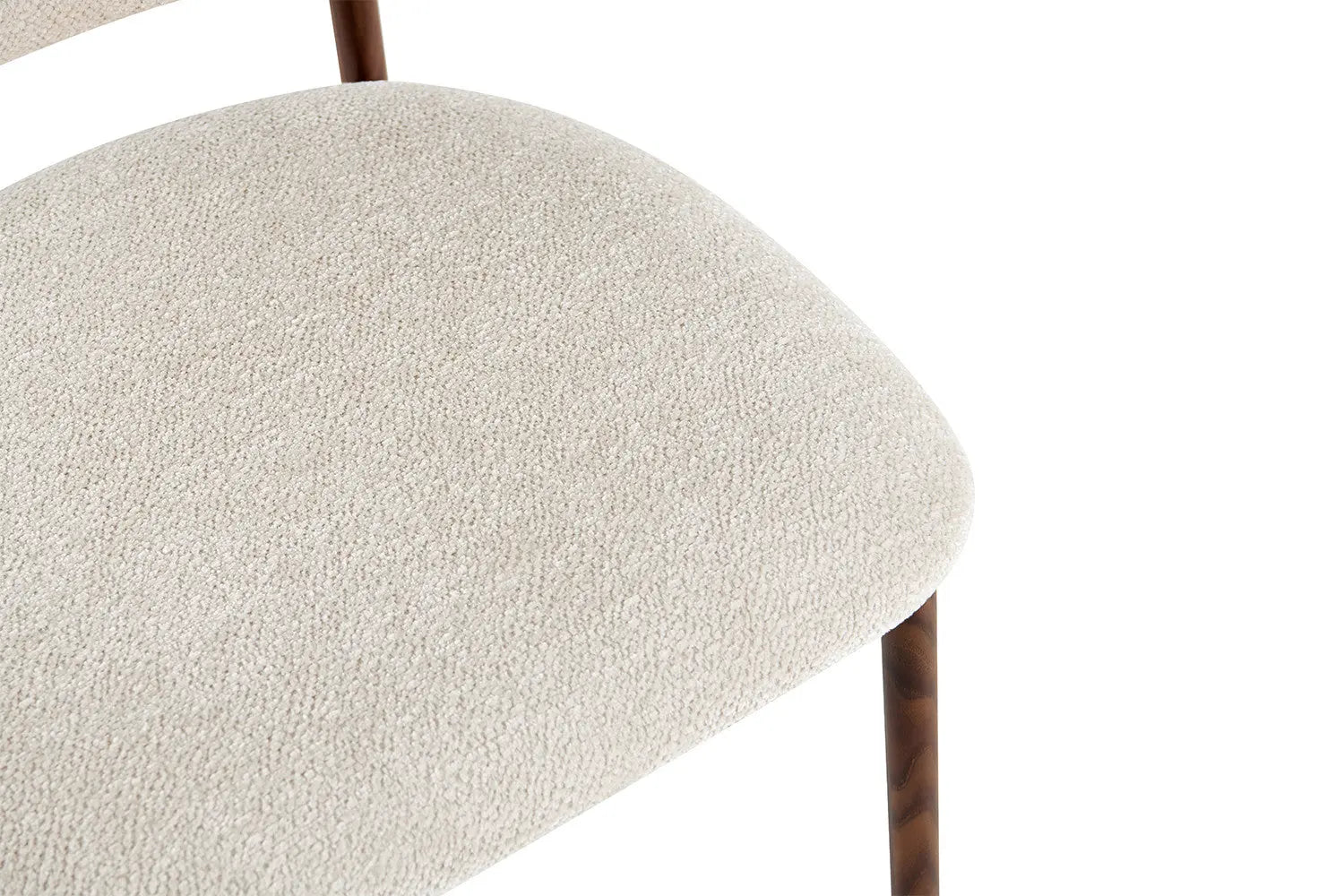 Chaise de bar COYA Noyer et Beige – 51 x 50 cm | TIKAYLA