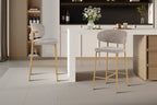 Chaise de bar COYA Naturel et Sable – 51 x 50 cm | TIKAYLA