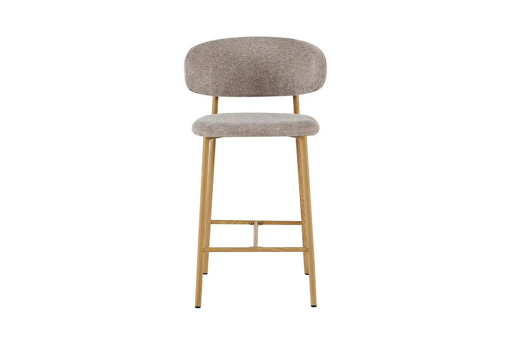 Chaise de bar COYA Naturel et Sable – 51 x 50 cm | TIKAYLA