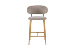 Chaise de bar COYA Naturel et Sable – 51 x 50 cm | TIKAYLA