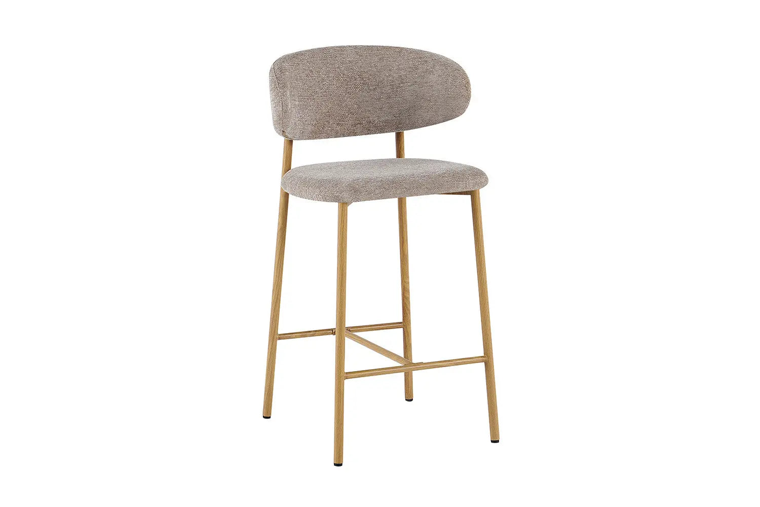 Chaise de bar COYA Naturel et Sable – 51 x 50 cm | TIKAYLA