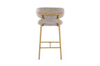 Chaise de bar COYA Naturel et Sable – 51 x 50 cm | TIKAYLA