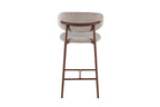 Chaise de bar COYA Noyer et Sable – 51 x 50 cm | TIKAYLA