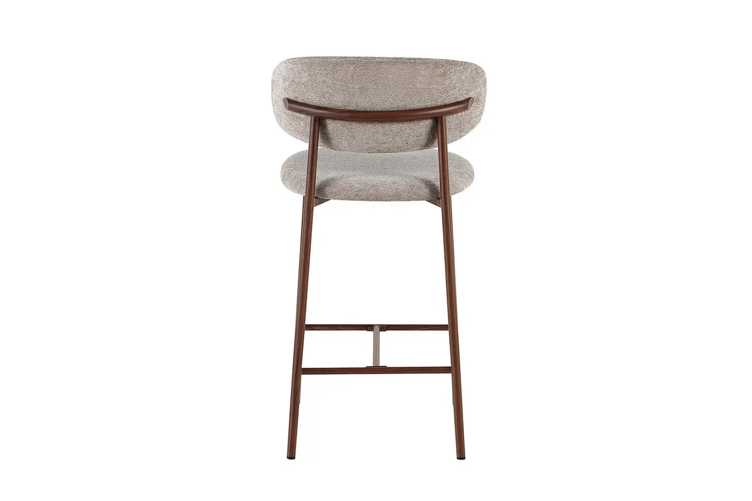 Chaise de bar COYA Noyer et Sable – 51 x 50 cm | TIKAYLA