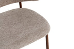 Chaise de bar COYA Noyer et Sable – 51 x 50 cm | TIKAYLA