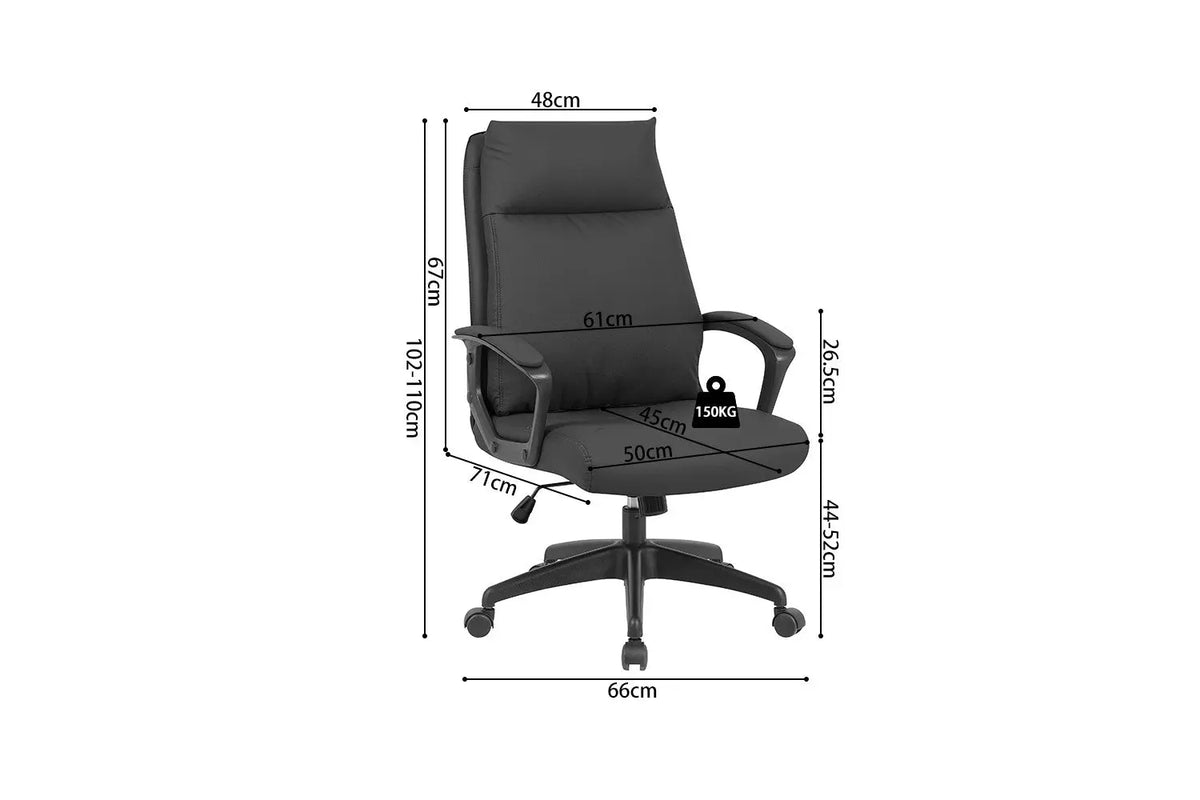 Chaise de Bureau ARMEL en Polyuréthane (PU) - 45 x 50 cm ROUSSEAU