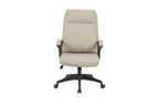Chaise de bureau ARMEL beige détail assise similicuir