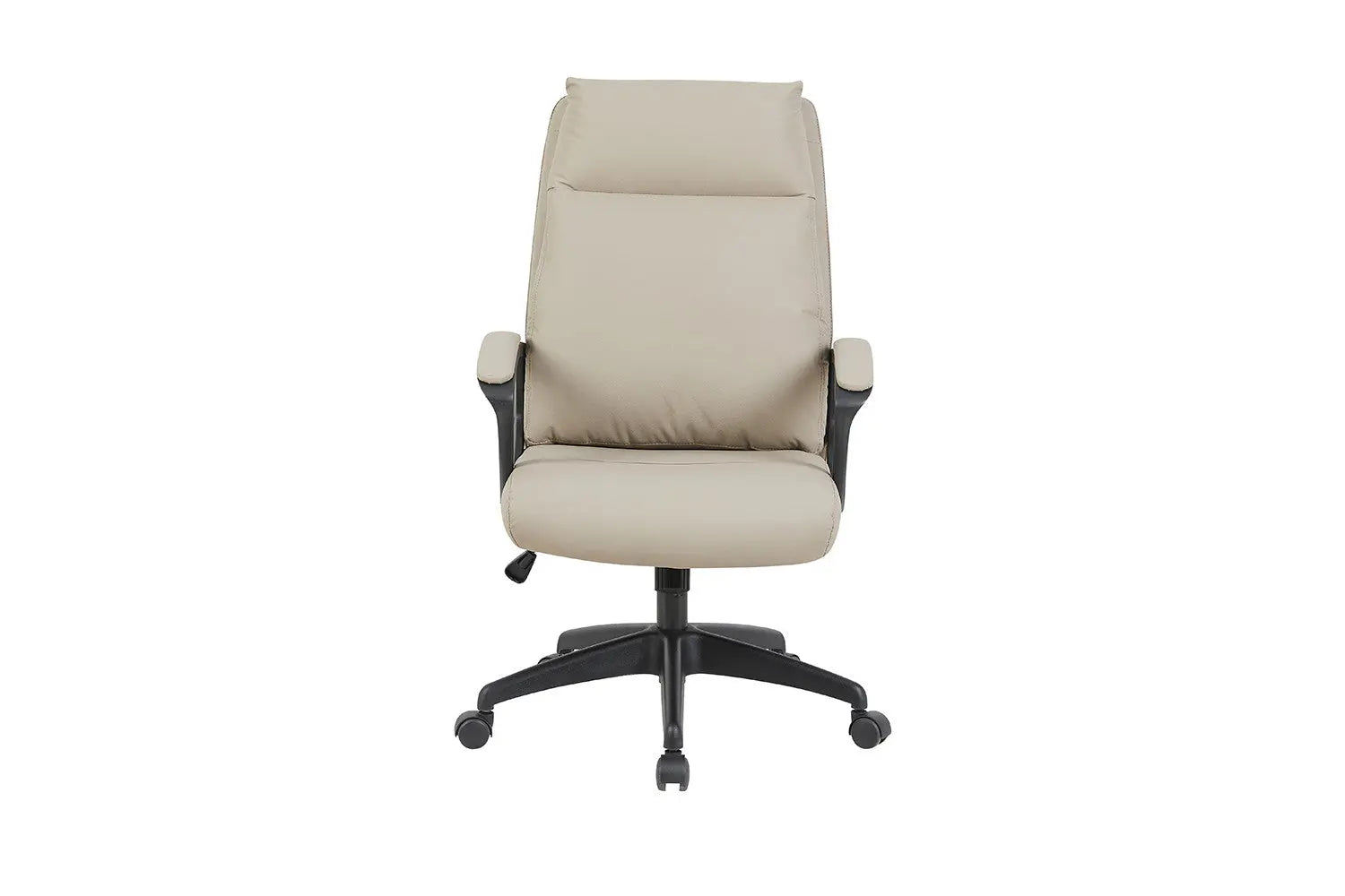 Chaise de bureau ARMEL beige détail assise similicuir