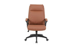Chaise de bureau ARMEL cognac détail similicuir