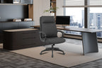 Chaise de bureau ARMEL noir vue de profil