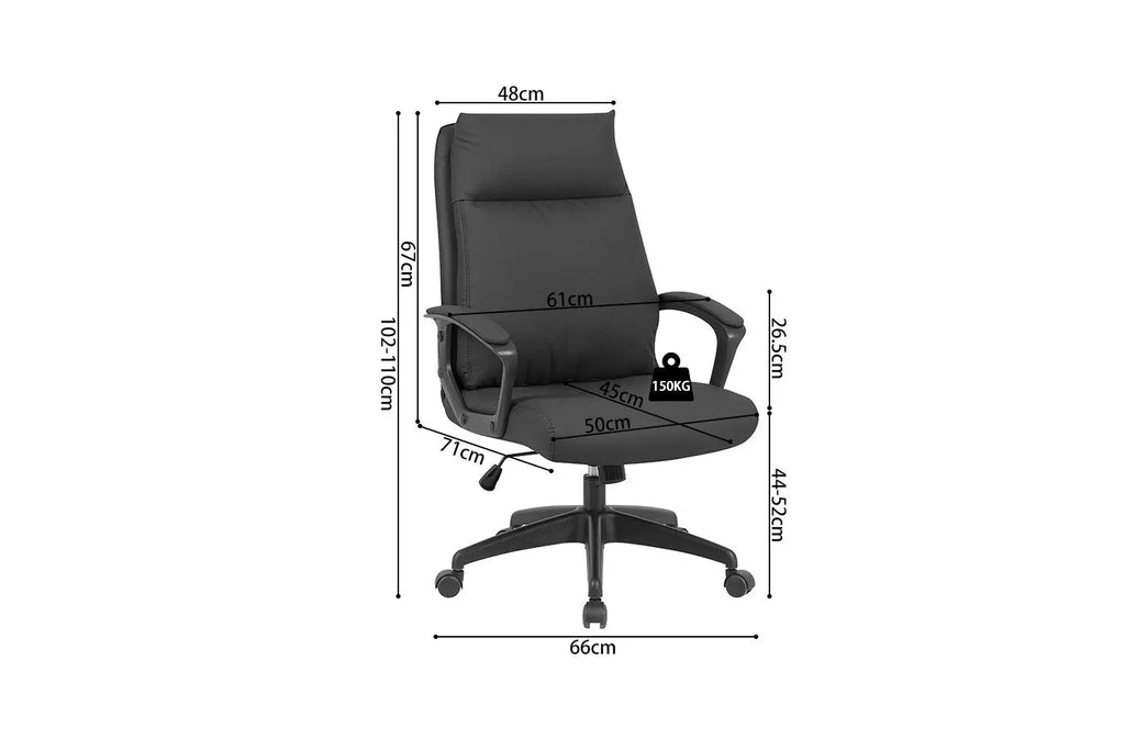 Chaise de Bureau ARMEL en Polyuréthane (PU) - 45 x 50 cm